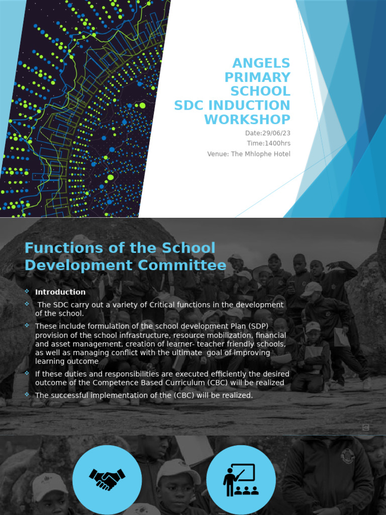 SDC Induction Workshop Overview | PDF | Schools | Infrastructure