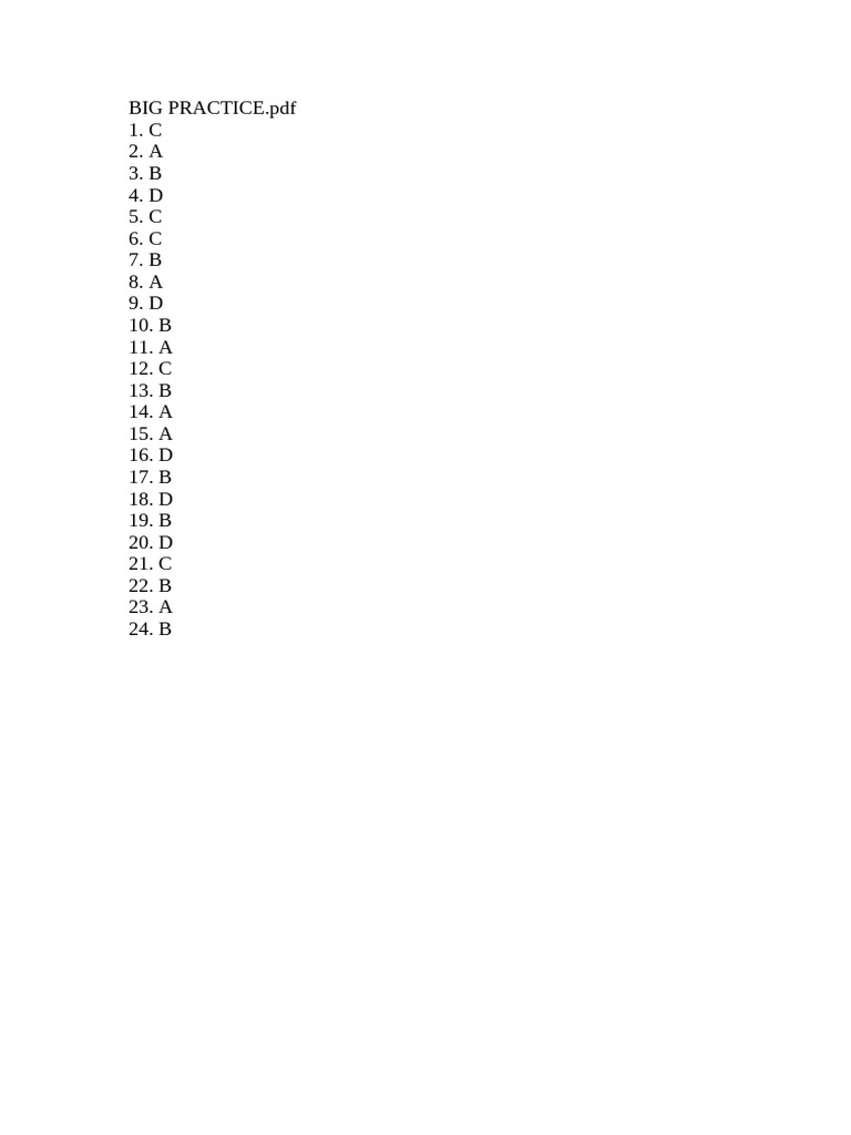 Big Practice | PDF