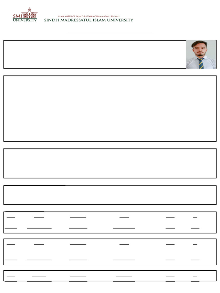 Spring 2022 Online Admission Form | PDF | Karachi | Qualifications