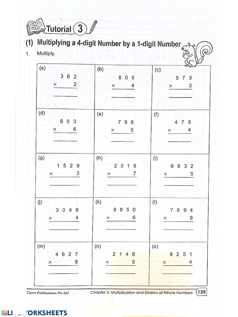 Multiplying and Division - WS | PDF