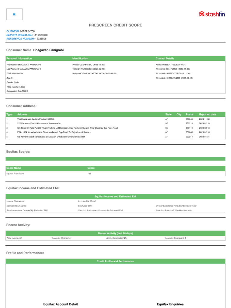 Creditreport 1703340285573 Pdf Credit Finance Money Management
