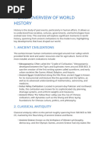 Overview of Key Historical Eras | PDF
