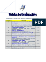 Rúbrica de Evaluación Final