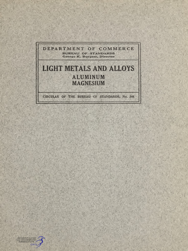 Light Metals and Alloys Overview | PDF | Alloy | Aluminium