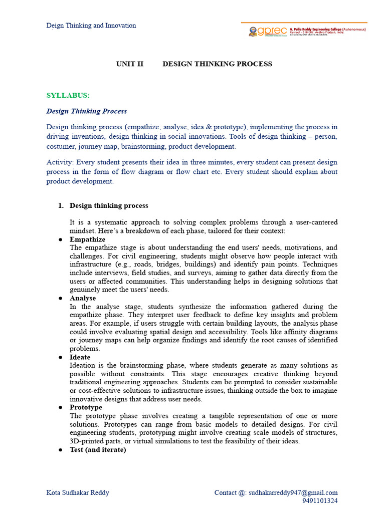 Ideation in Design Thinking Process | PDF | Design Thinking | Brainstorming