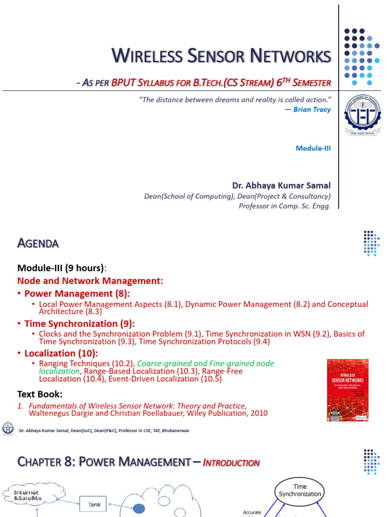 Power Management in Wireless Sensor Networks | PDF | Direct Current ...