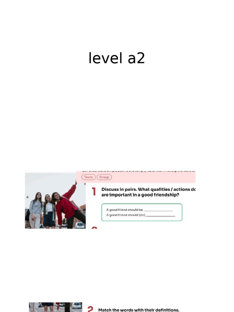 Level A2 | PDF