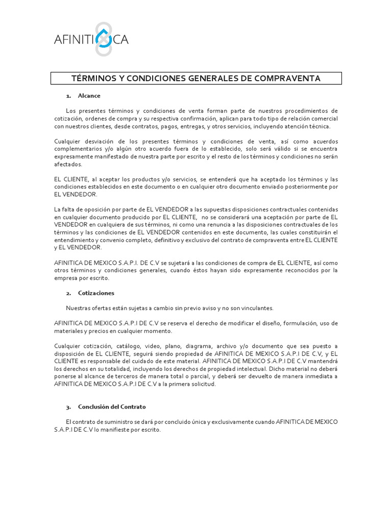 Terminos y Condiciones | PDF | Responsabilidad legal | México