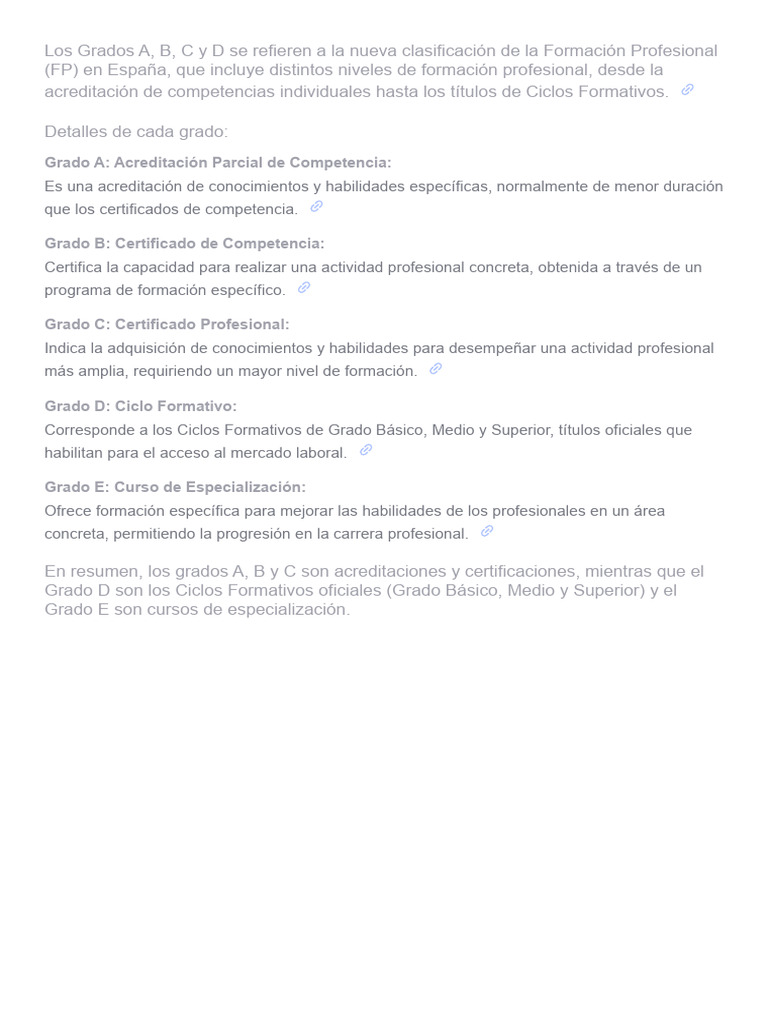 Ciclo Formativo Grados a b C d - Buscar Con Google | PDF
