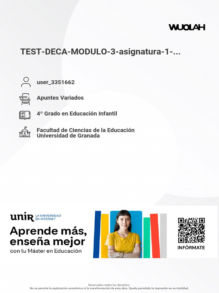 Wuolah Free TEST DECA MODULO 3 Asignatura 1 Actividad | PDF | Iglesia ...