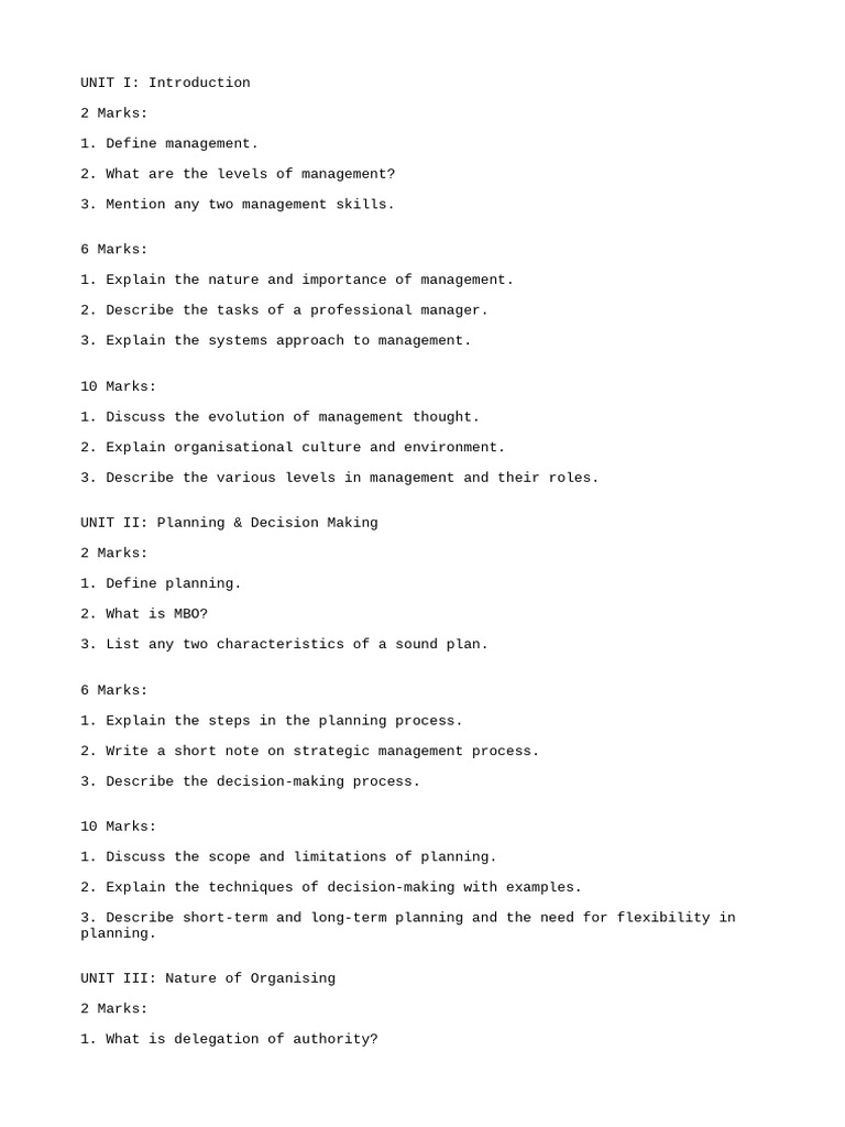 Important Questions For MP&BE-1 | PDF | Corporate Social Responsibility ...