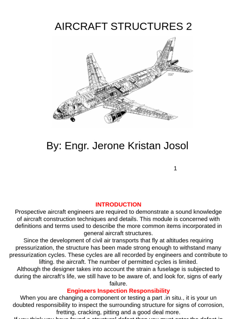 Aircraft Structures and Design Principles | PDF | Fuselage | Truss