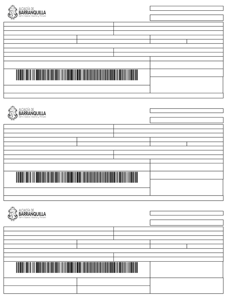 Recibo de Pago Impuesto Predial Barranquilla | PDF | Bancario