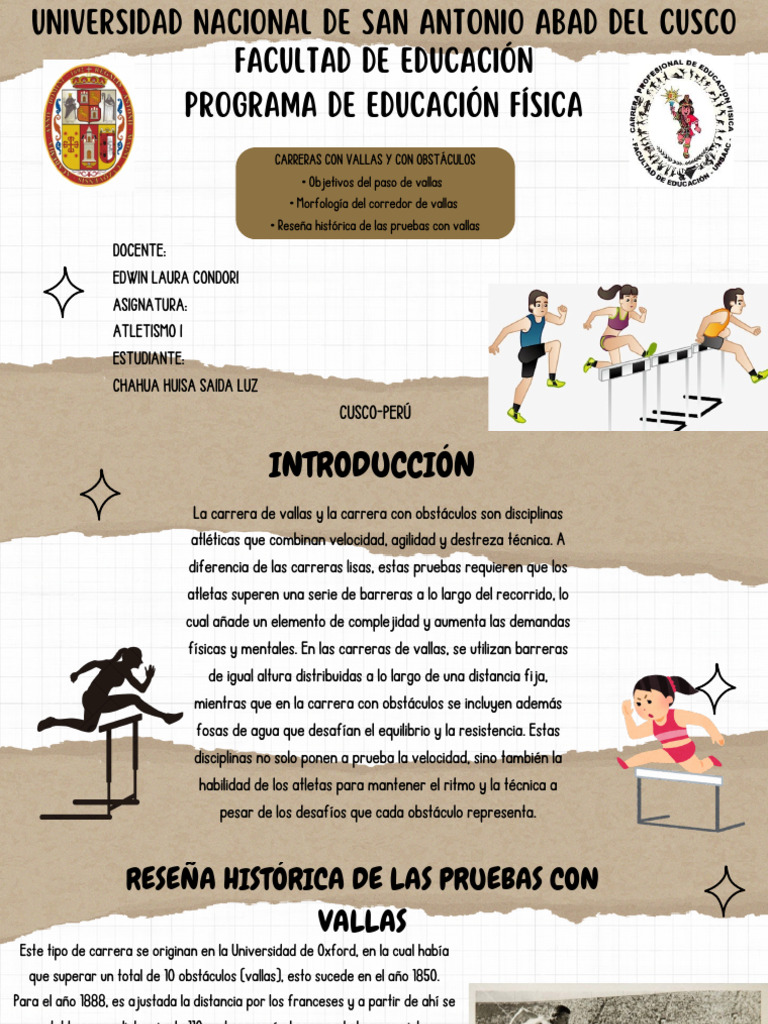 Carreras de Vallas y Obstáculos en Atletismo | PDF | Deporte del ...