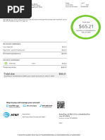 AT&T Bill Summary and Payment Details | PDF