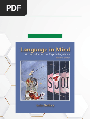 Language in Mind: Psycholinguistics Intro | PDF | Speech | Syntax