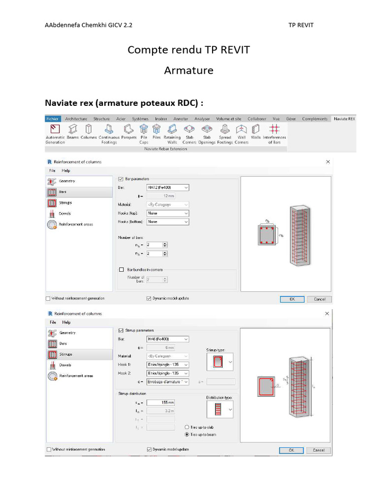 Armature Naviate Rex dans REVIT | PDF