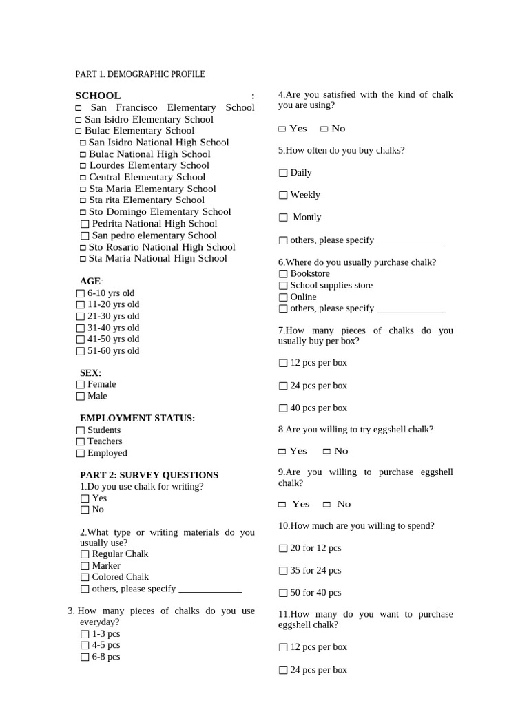 Questionnaire | PDF | Chess Theory | Chess