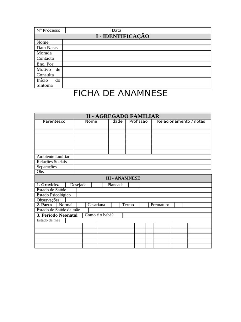 Anamnes e | PDF