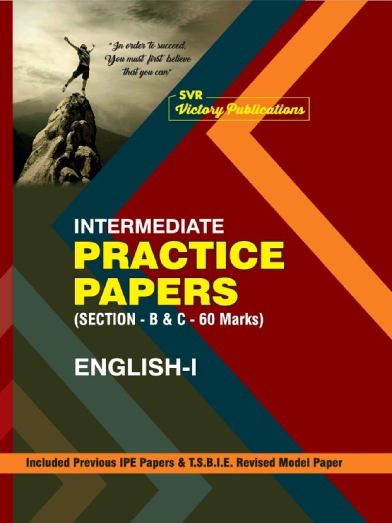 First Year Sample One Paper PDF | PDF | Poetry