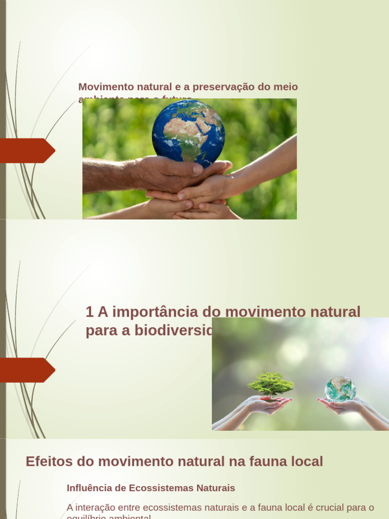 Movimento Natural e Conservação Ambiental | PDF | Biodiversidade ...