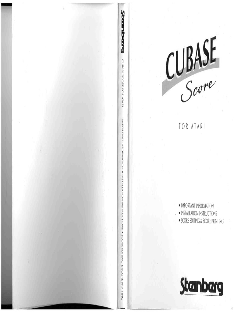 Cubase Score v.2.0 Manual | PDF