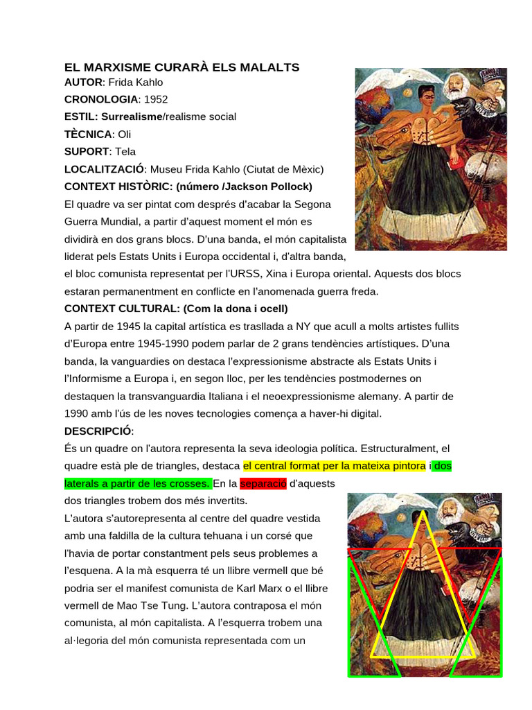 Frida Kahlo - El Marxisme Curarà Els Malalts | PDF