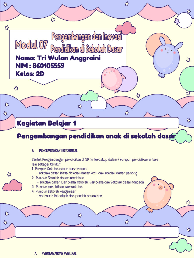 Inovasi dan Pengembangan Pendidikan SD | PDF