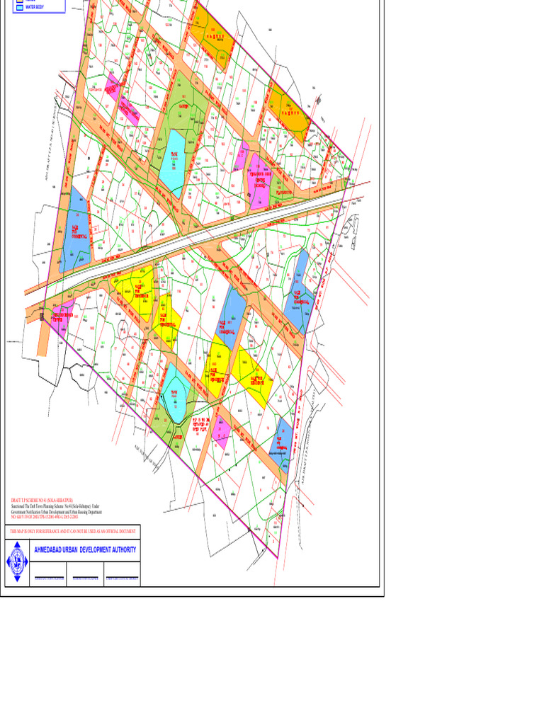Ahmedabad Town Planning Scheme Map | PDF