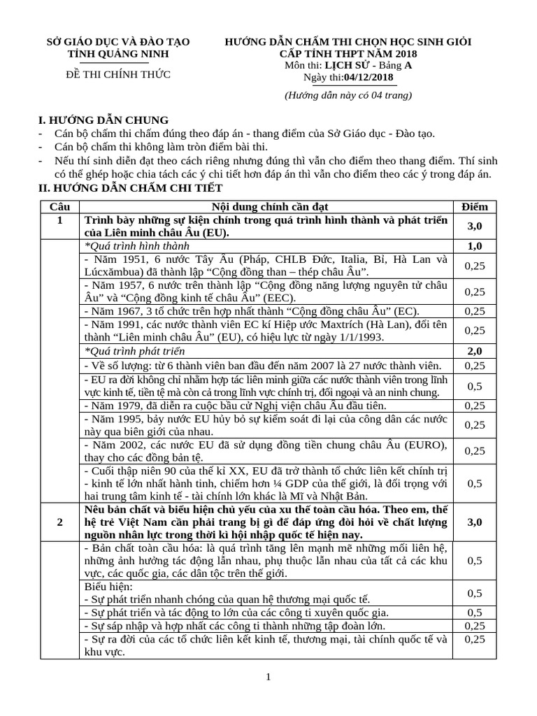HDC Chính TH C - A1 | PDF