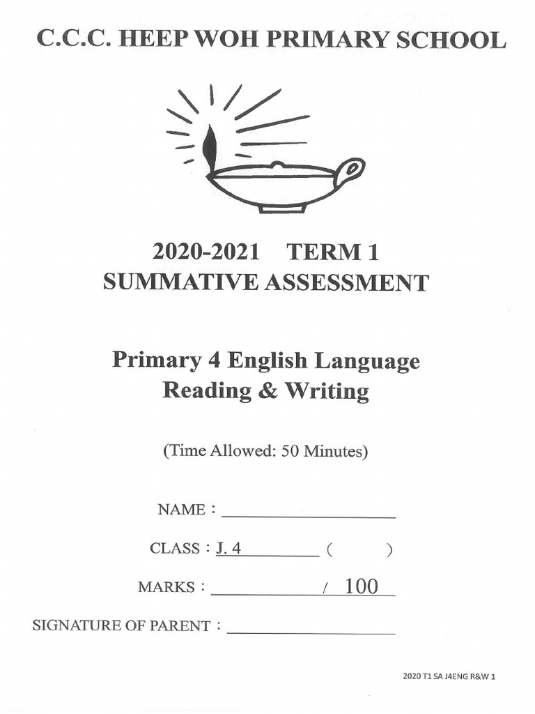 Heep Woh P4 Term 1 Reading and Writing | PDF