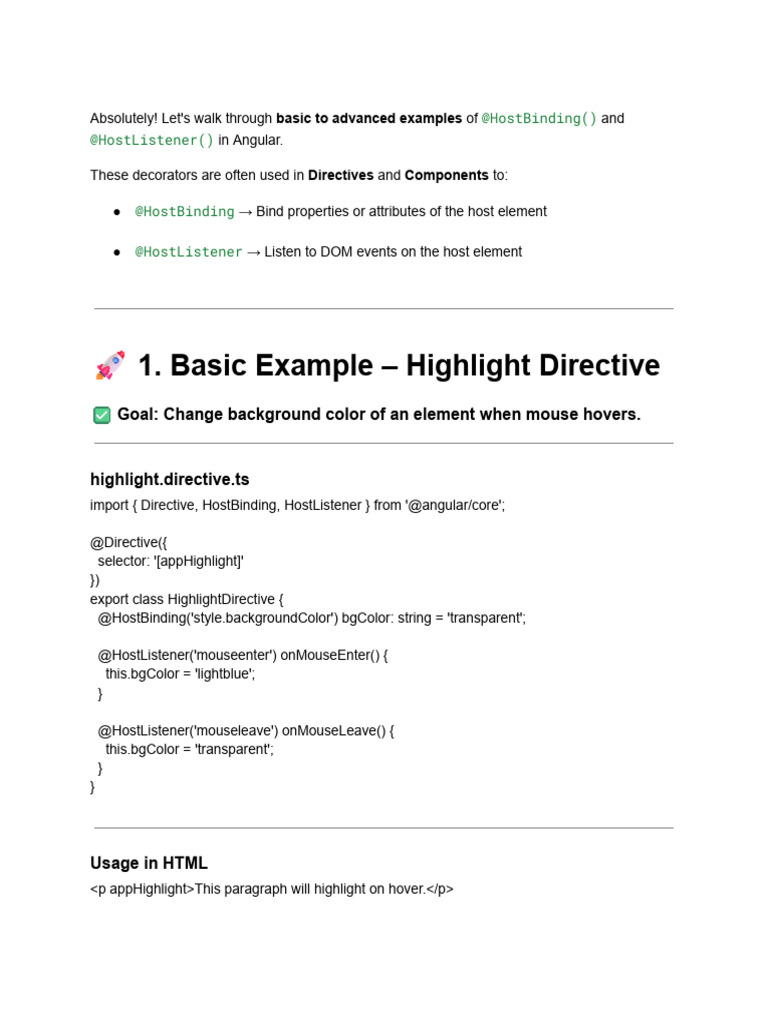 Hostlistener & Host Binding | PDF | Computing | Software