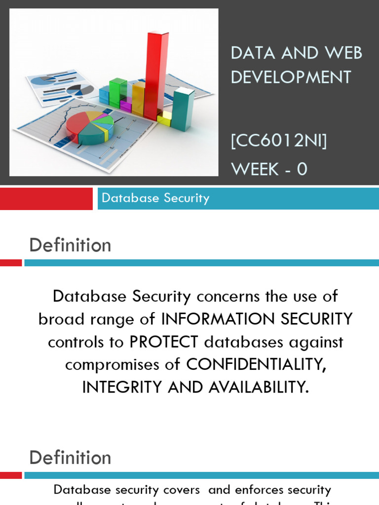 Week07DatabaseSecurity 170579 | PDF | Security | Computer Security