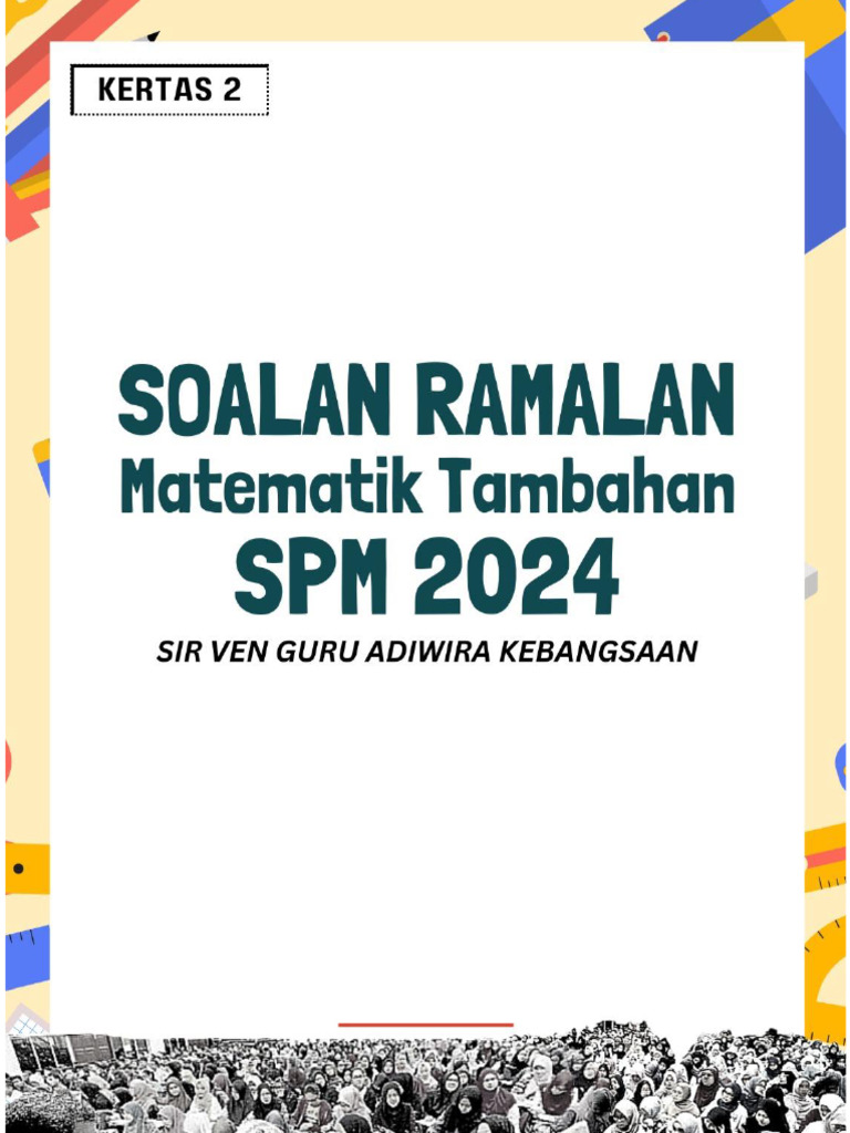 SPM Add Math 2024 Prediction Questions | PDF