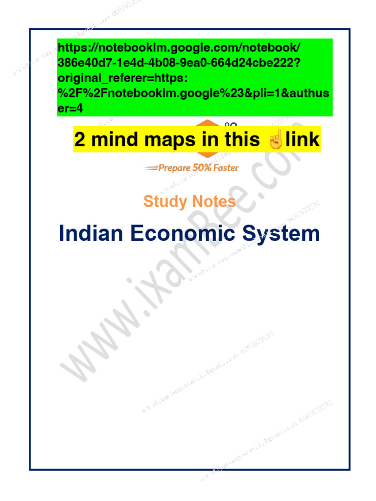 2 Mind Maps in This Link: Indian Economic System | PDF | Gross Domestic ...