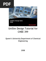 Unisim Design Tutorial For Chee 399: Queen'S University Department of Chemical Engineering