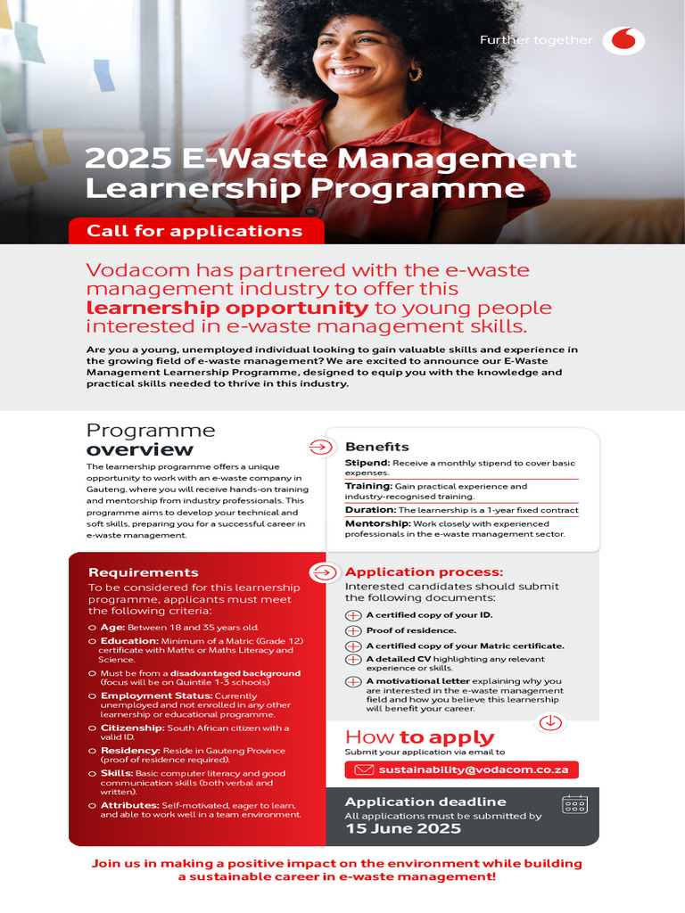 2025 E-Waste Management Learnership | PDF | Electronic Waste | Mentorship