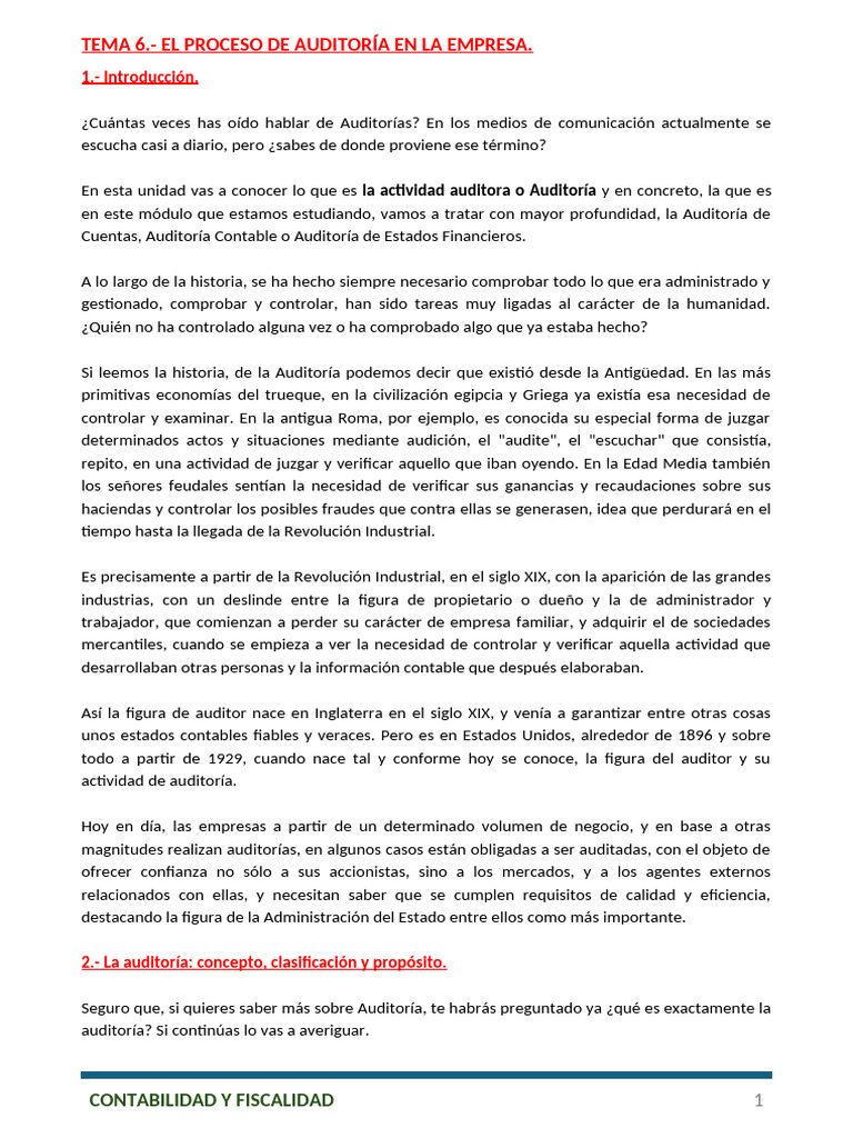 Proceso de Auditoría en Empresas | PDF | Auditoría | Contralor