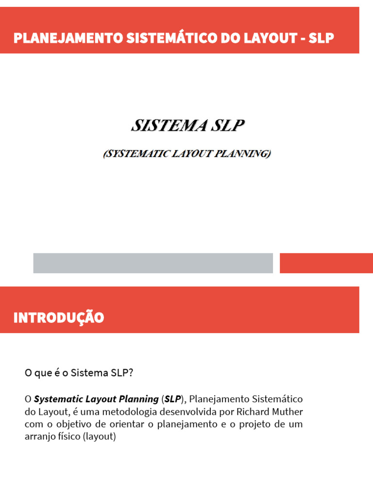 Aula 07 2 Planejamento Sistemático Do Layout Método SLP | PDF
