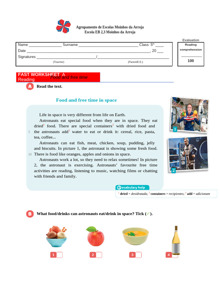Space Food and Leisure Activities | PDF | Western Cuisine | Food And ...