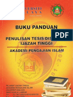 Buku Panduan Tesis Ijazah Tinggi Sesi 2006