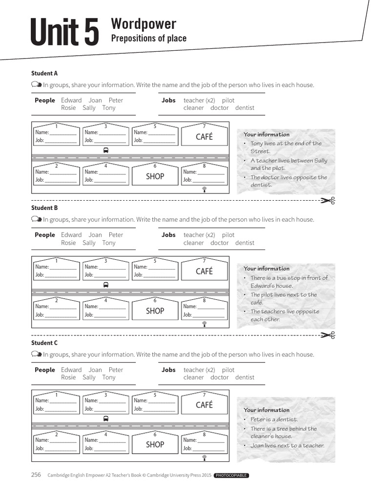 Cambridge English Empower A2 Activities | PDF