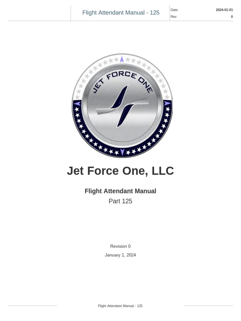 Flight Attendant Manual Rev 0 | PDF | Flight Attendant | Cockpit