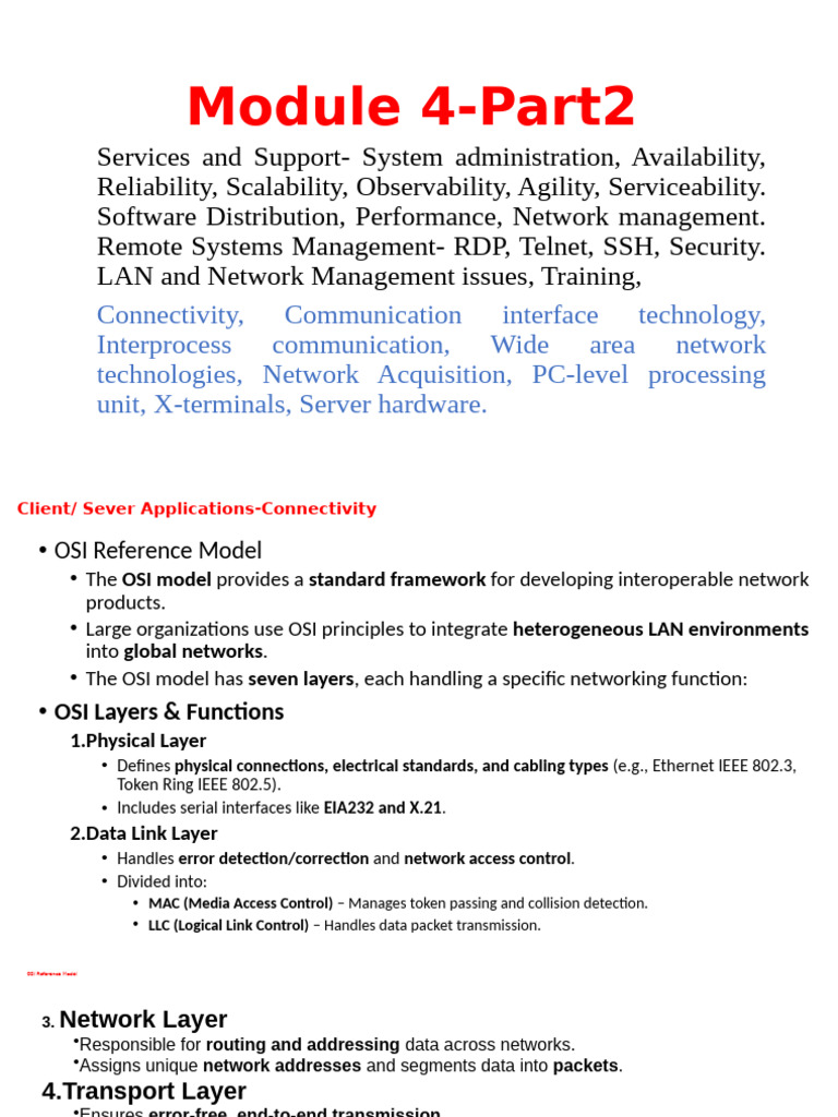 Module 4-Part2 client server architecture | PDF | Computer Network ...