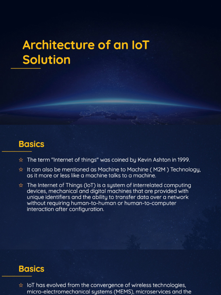 IoT Architecture and Edge Solutions | PDF | Internet Of Things ...