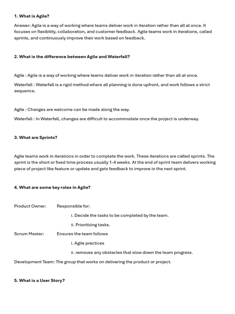Agile Methodology and Jira Overview | PDF | Scrum (Software Development ...
