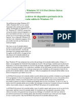 PortTalk - A Windows NT I-O Port Device Driver