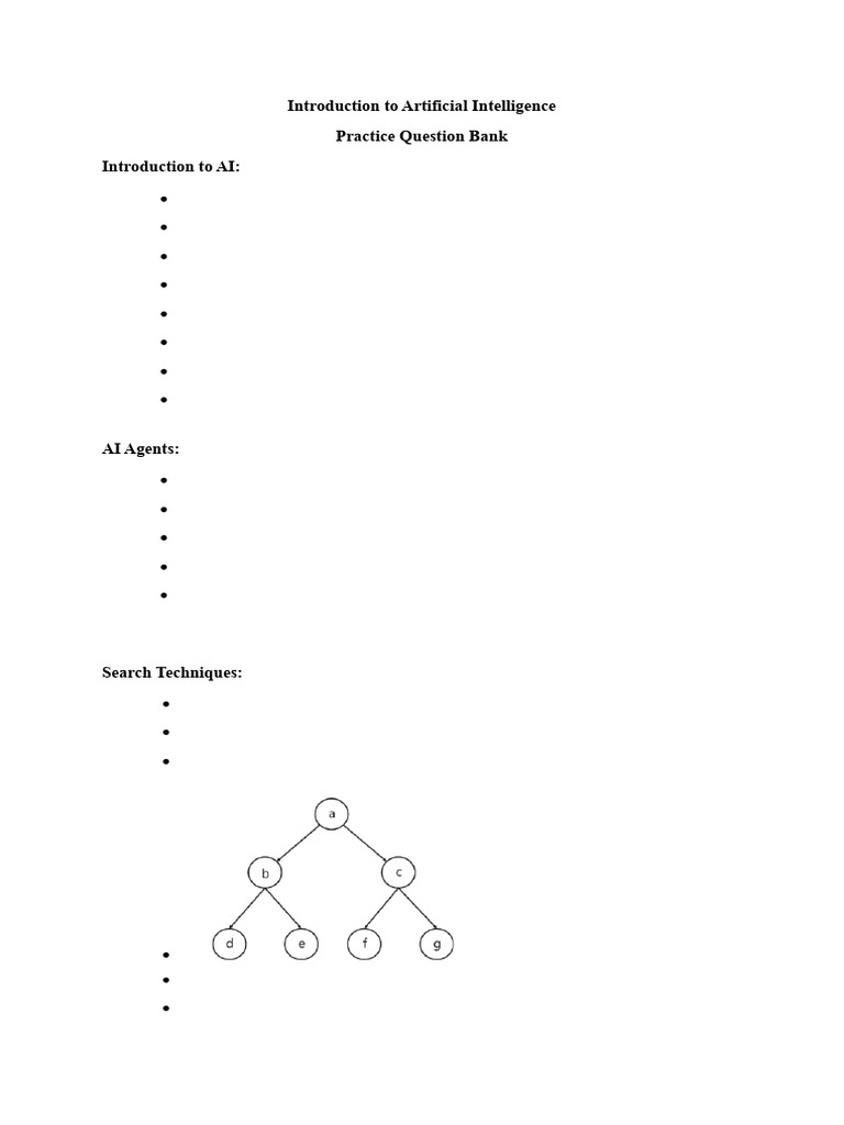 Artificial Intelligence Practice Question Bank 3 | PDF | Student's T ...
