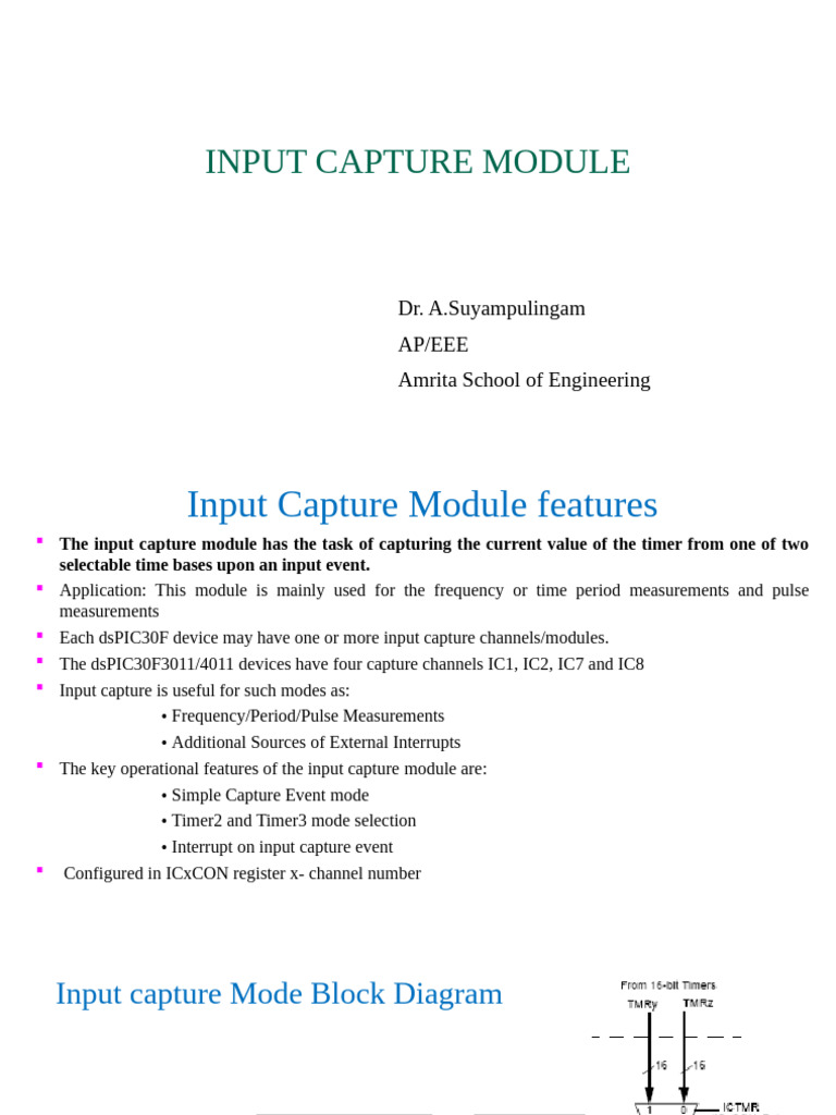 8 - Input Capture DsPIC | PDF | Input/Output | Digital Technology