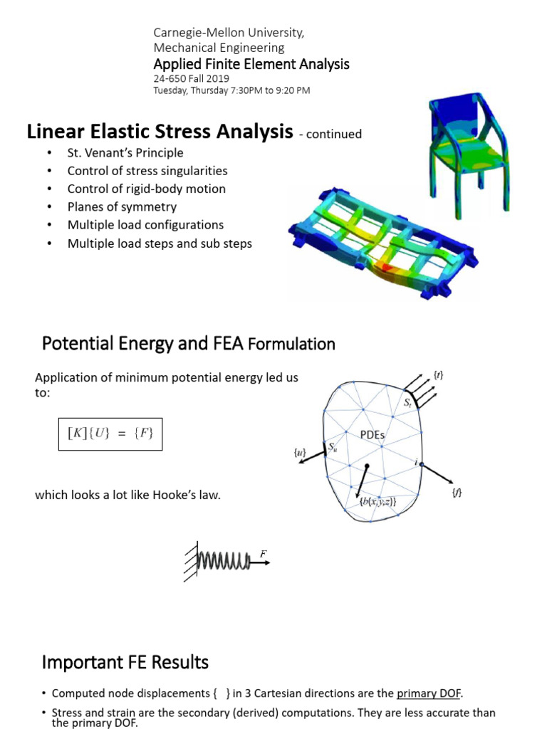 Applied Finite Element Analysis Overview | PDF | Stress (Mechanics ...